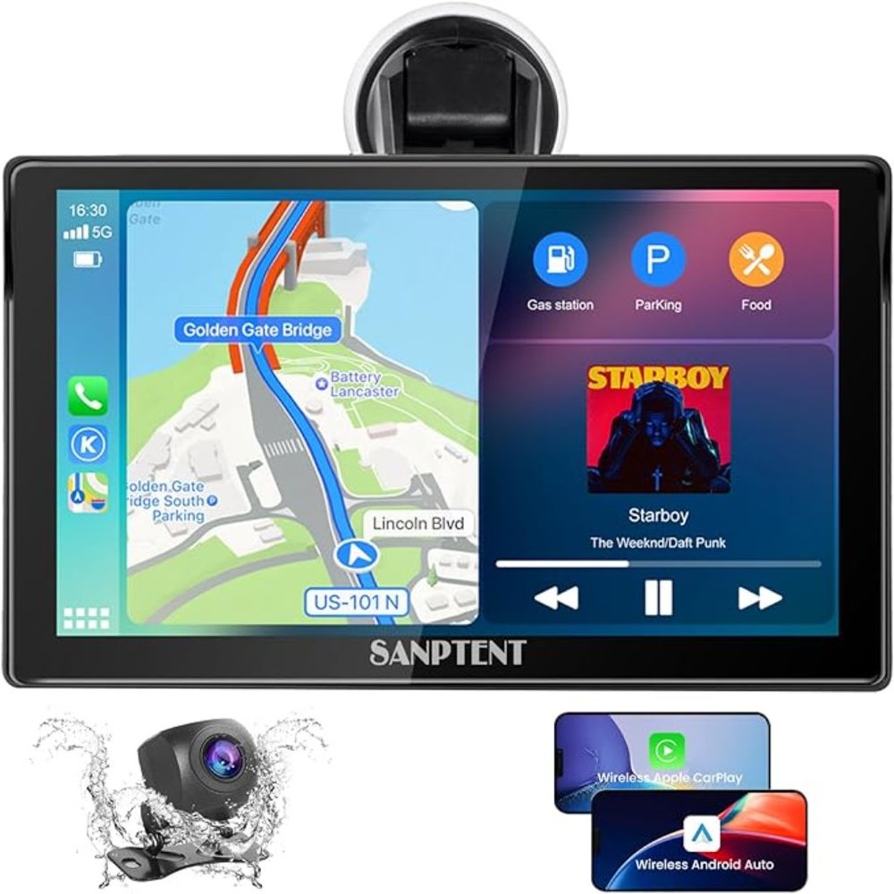 Car Stereo w/rear camera & apple carply/android auto (NEW!)
